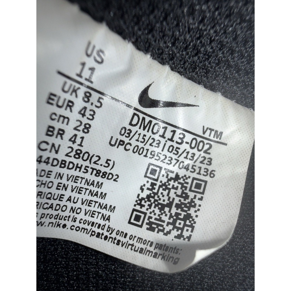 Nike Court Vision Alta LTR (Womens Size 11.5) Shoes DM0113 Black White - Picture 9 of 9